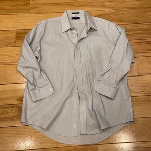 Mens lands end dress shirt, 17.5 - 33 multi color.